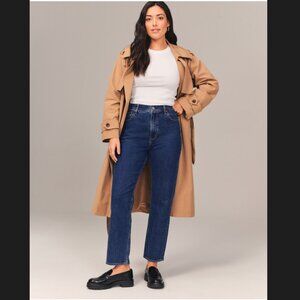 Abercrombie Curve Love Ultra High Rise Ankle Straight Jeans - 8L/29